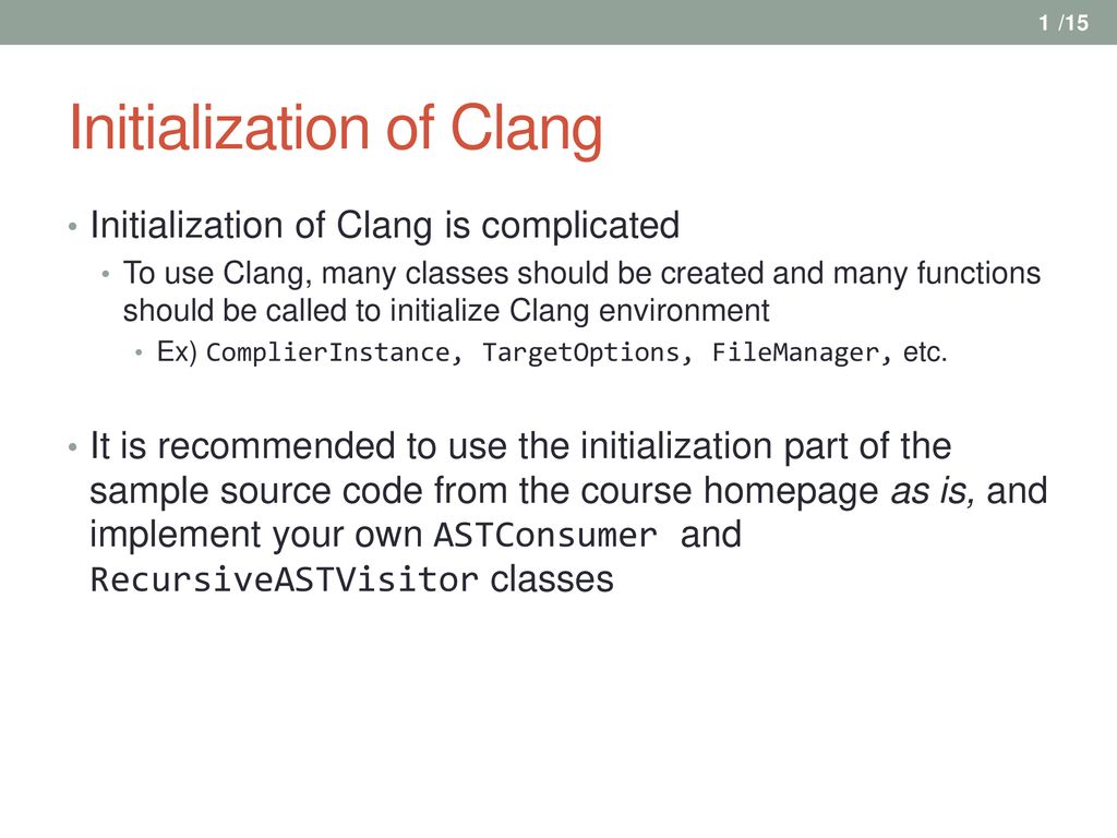 How To Build A Program Analysis Tool Using Clang Llvm Ppt Download