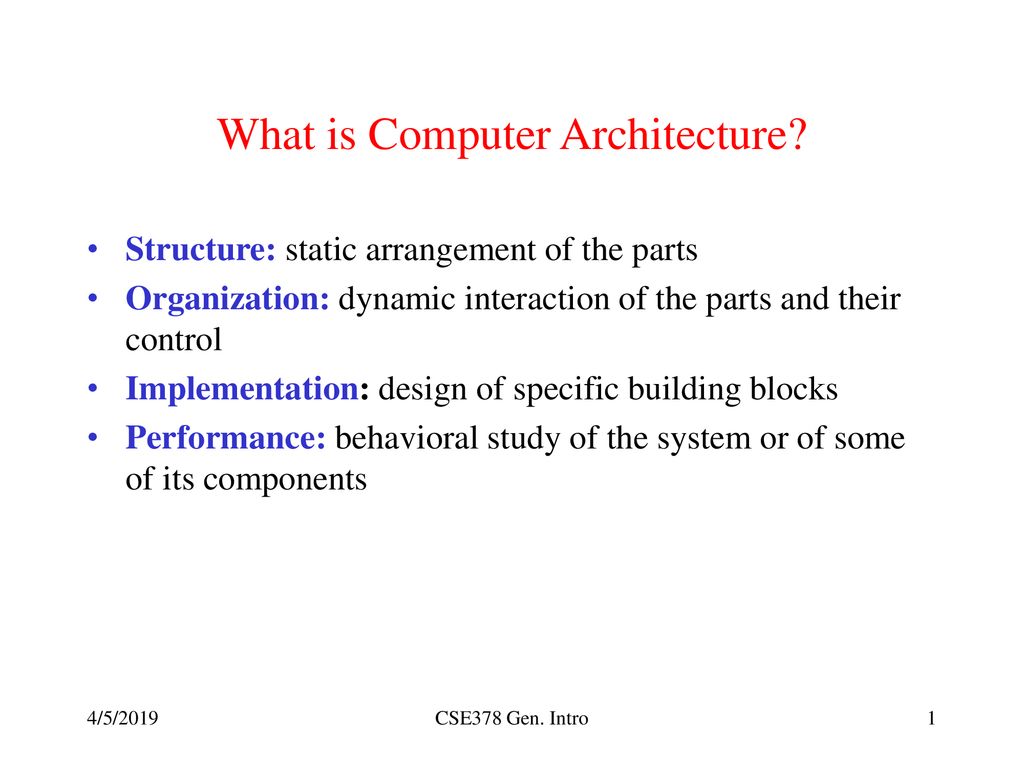 What is Computer Architecture? - ppt download