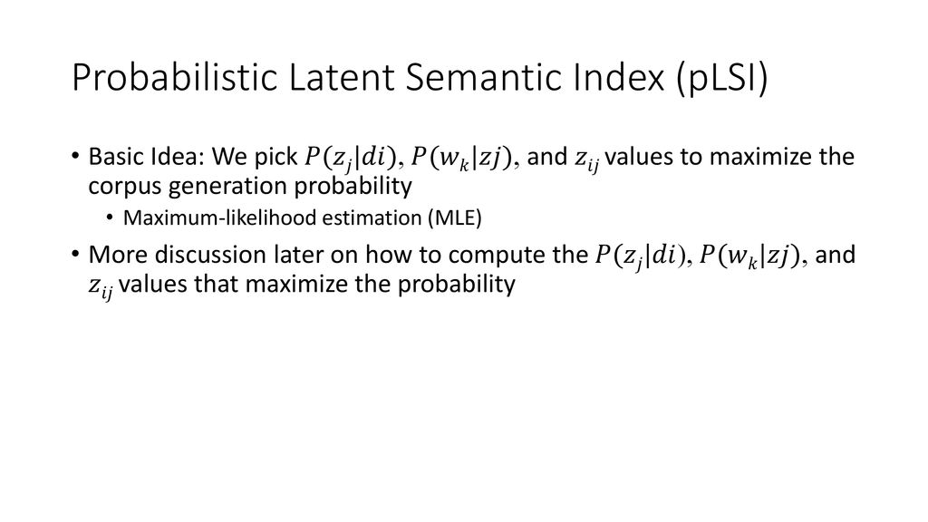 Cs246 latent dirichlet analysis ppt download
