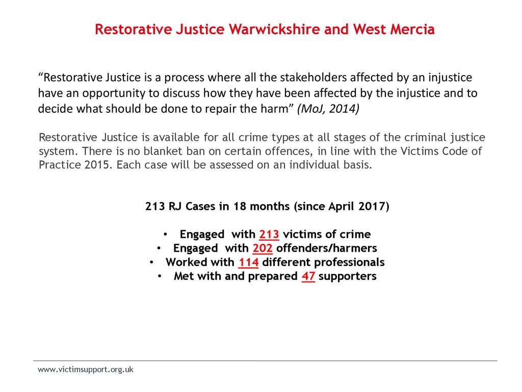 Restorative Justice Warwickshire and West Mercia