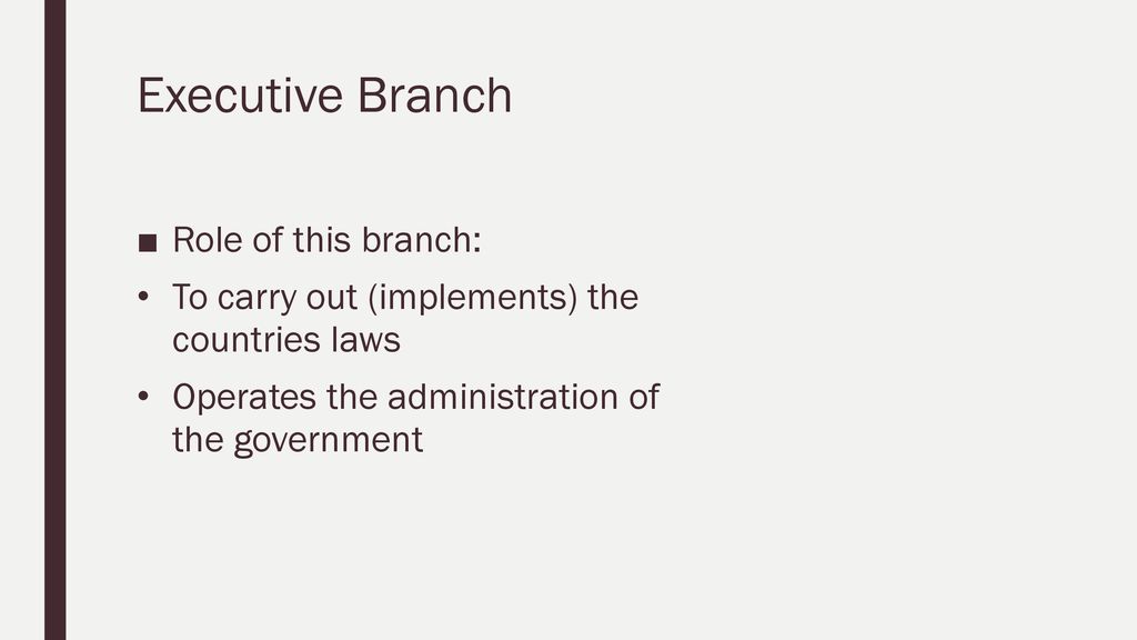 Three branches of Canadian government - ppt download