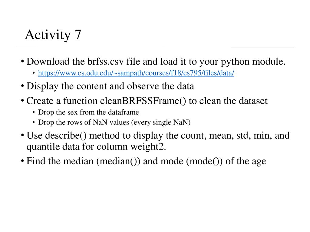 Lecture 4 data wrangling ppt download