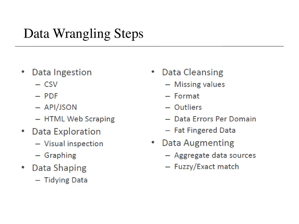 Lecture 4- Data Wrangling - ppt download