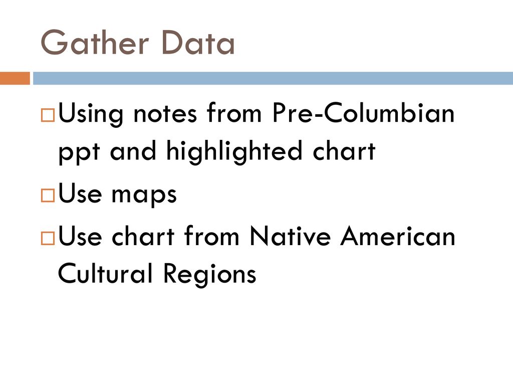 Native American Culture Chart