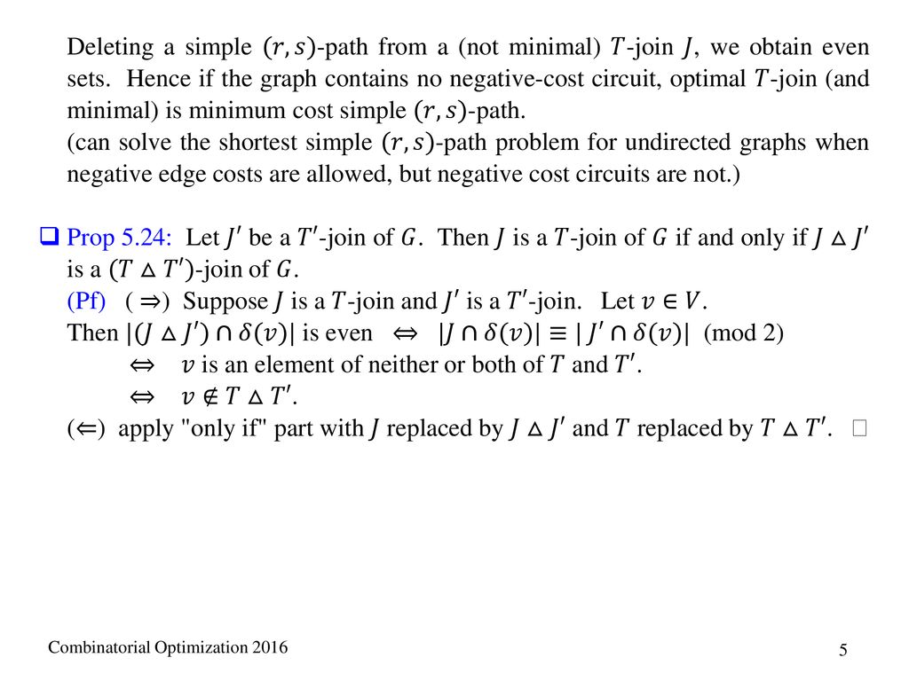 5 4 T Joins And Postman Problems Ppt Download