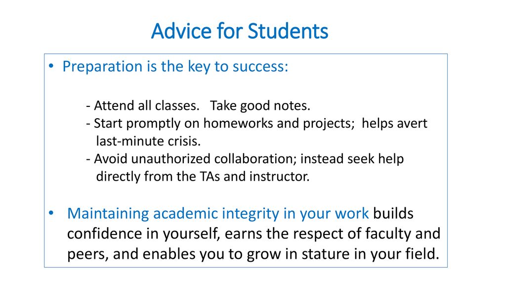 Academic Integrity CSE Department Graduate Student Handbook. - ppt download