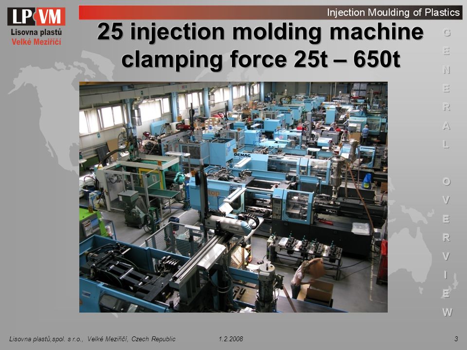 25 injection molding machine clamping force 25t – 650t