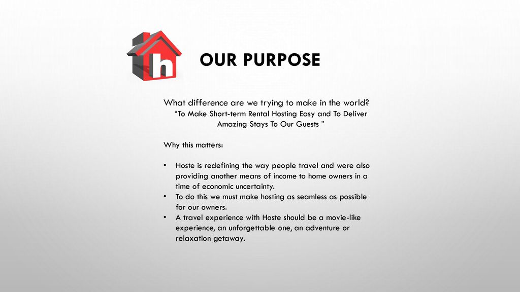 Our Purpose What difference are we trying to make in the world