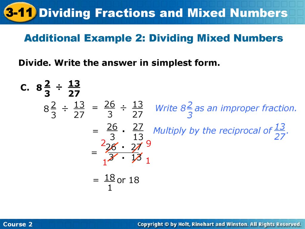 Dividing Fractions And Mixed Numbers - Ppt Download