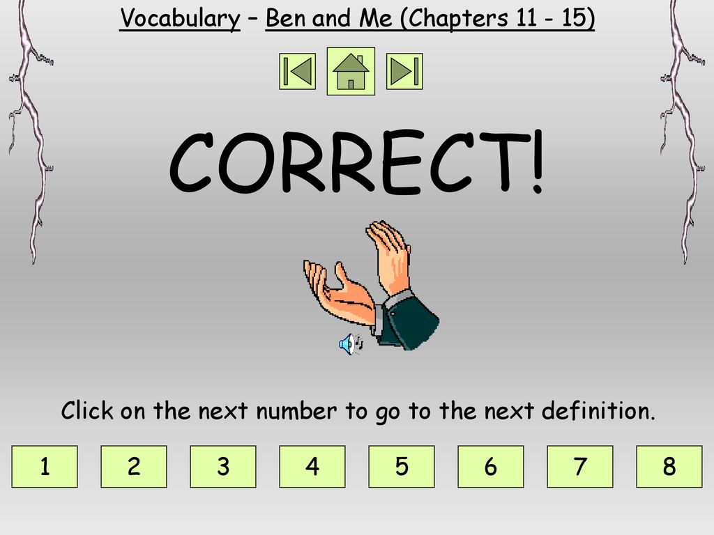 Vocabulary – Ben and Me (Chapters )