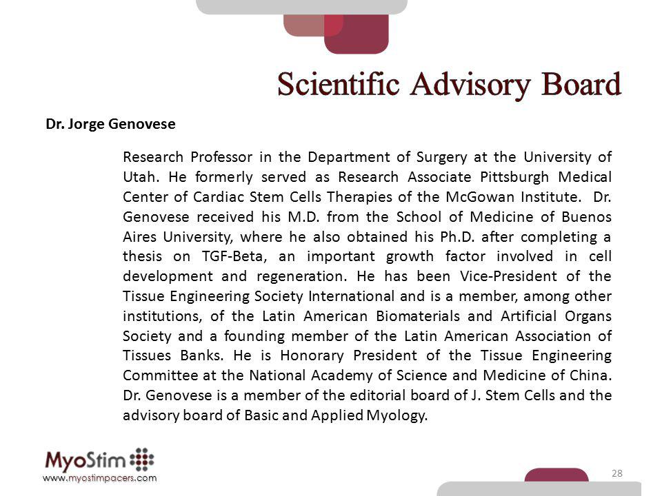 Scientific Advisory Board