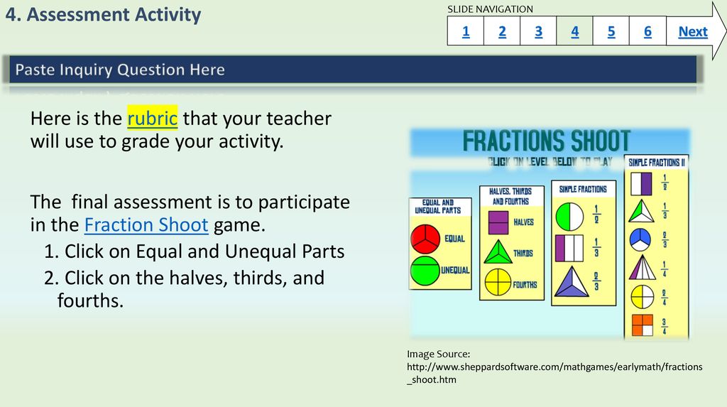 Here is the rubric that your teacher will use to grade your activity.