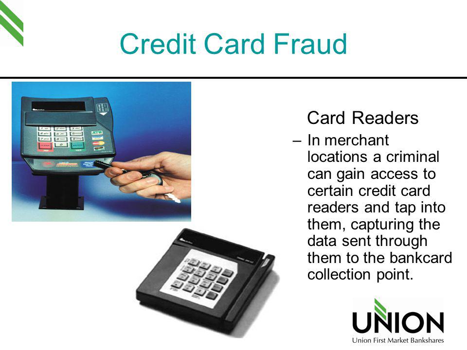 Credit Card Fraud Card Readers