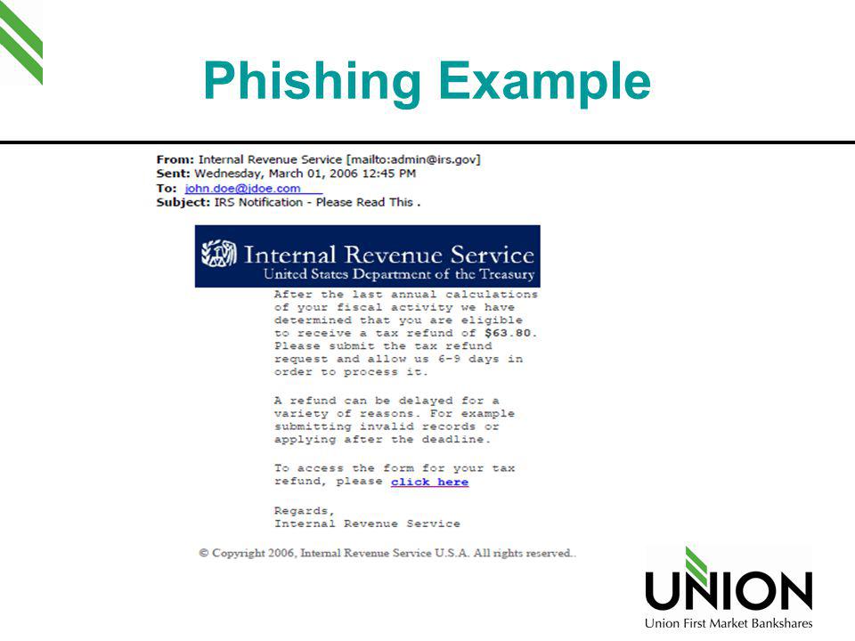 Phishing Example