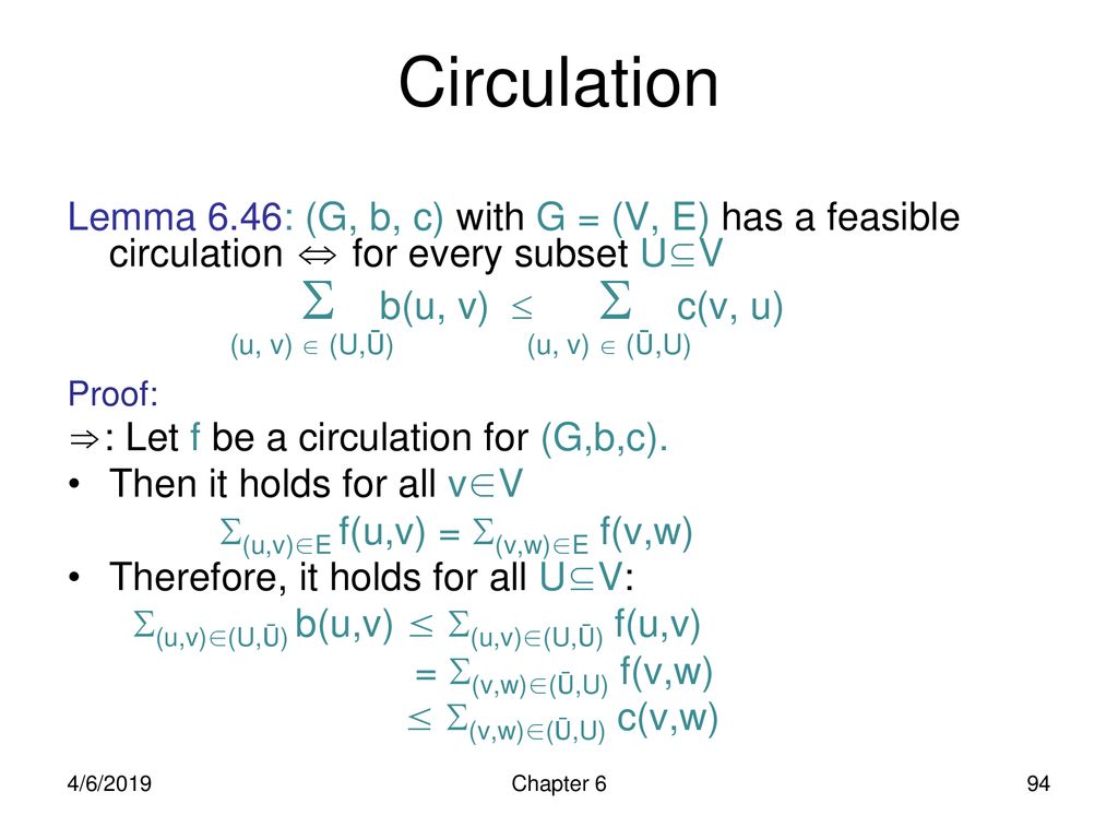 Fundamental Algorithms Chapter 6 Network Flow Ppt Download