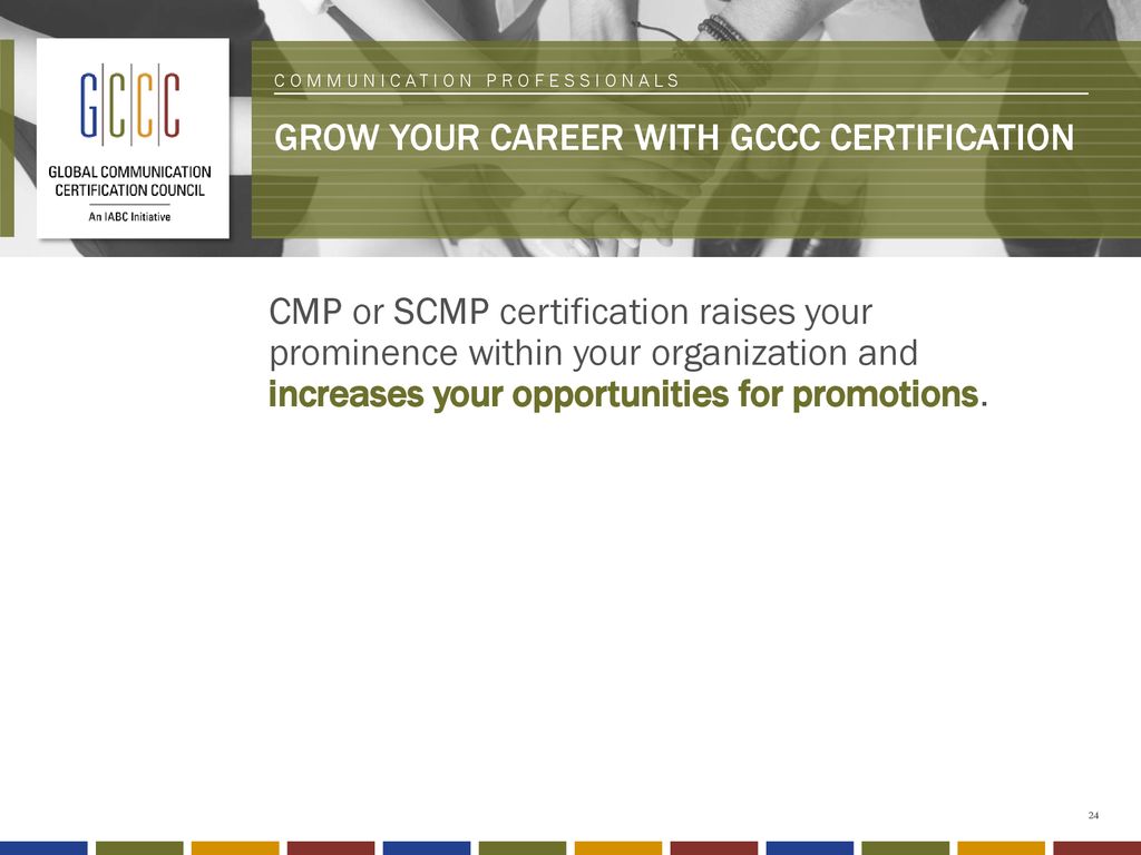 GROW YOUR CAREER WITH GCCC CERTIFICATION