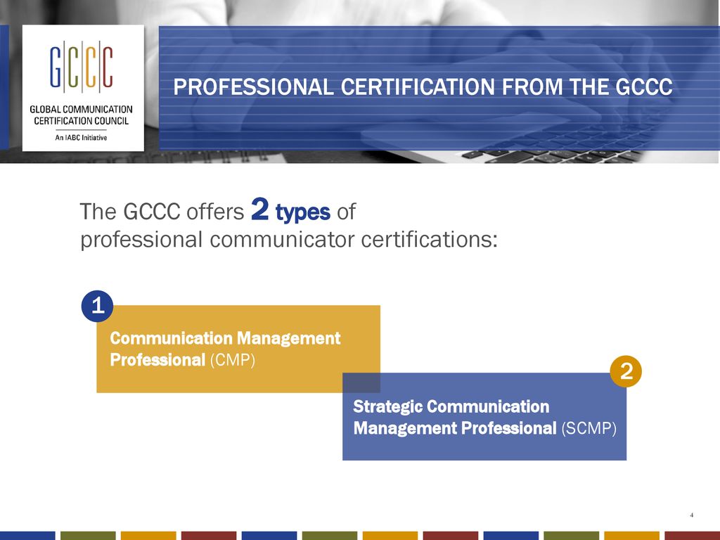 PROFESSIONAL CERTIFICATION FROM THE GCCC