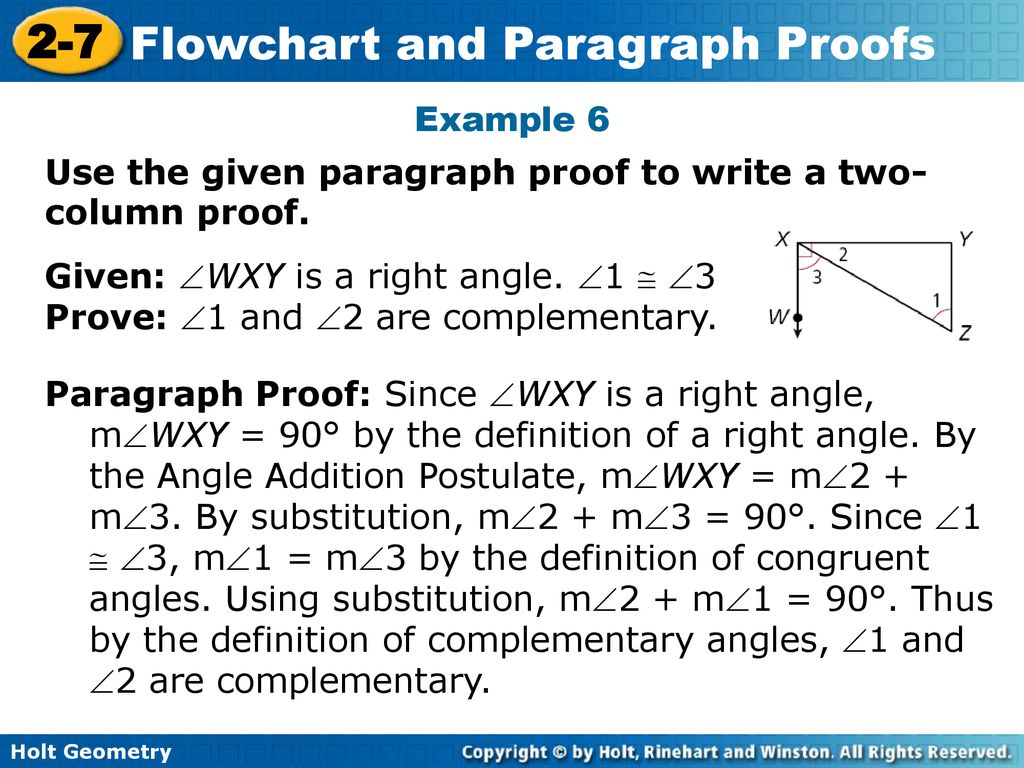 Flowchart and Paragraph Proofs - ppt download