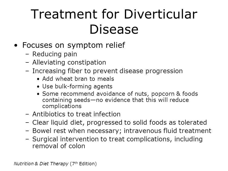 Treatment for Diverticular Disease