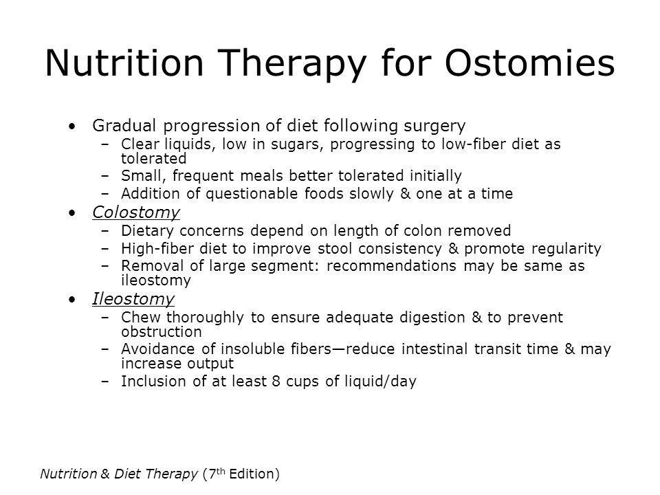 Nutrition Therapy for Ostomies