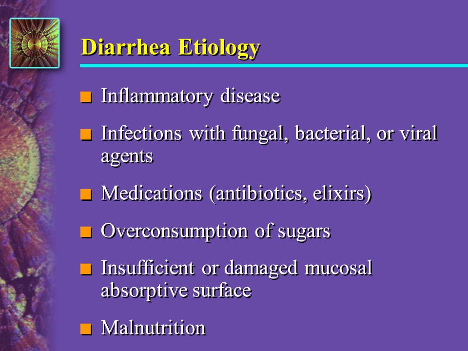Diarrhea Etiology Inflammatory disease