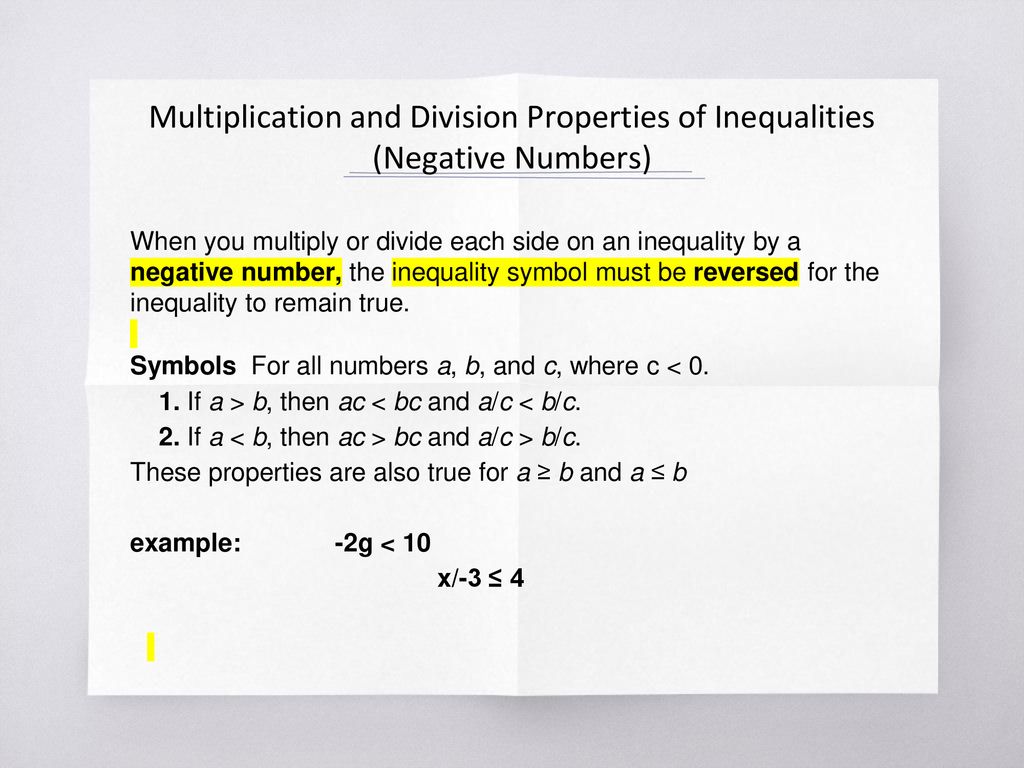 Inequalities ppt download