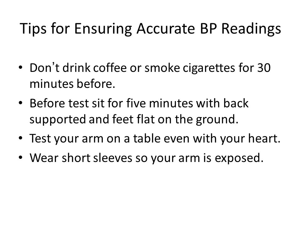 Tips for Ensuring Accurate BP Readings