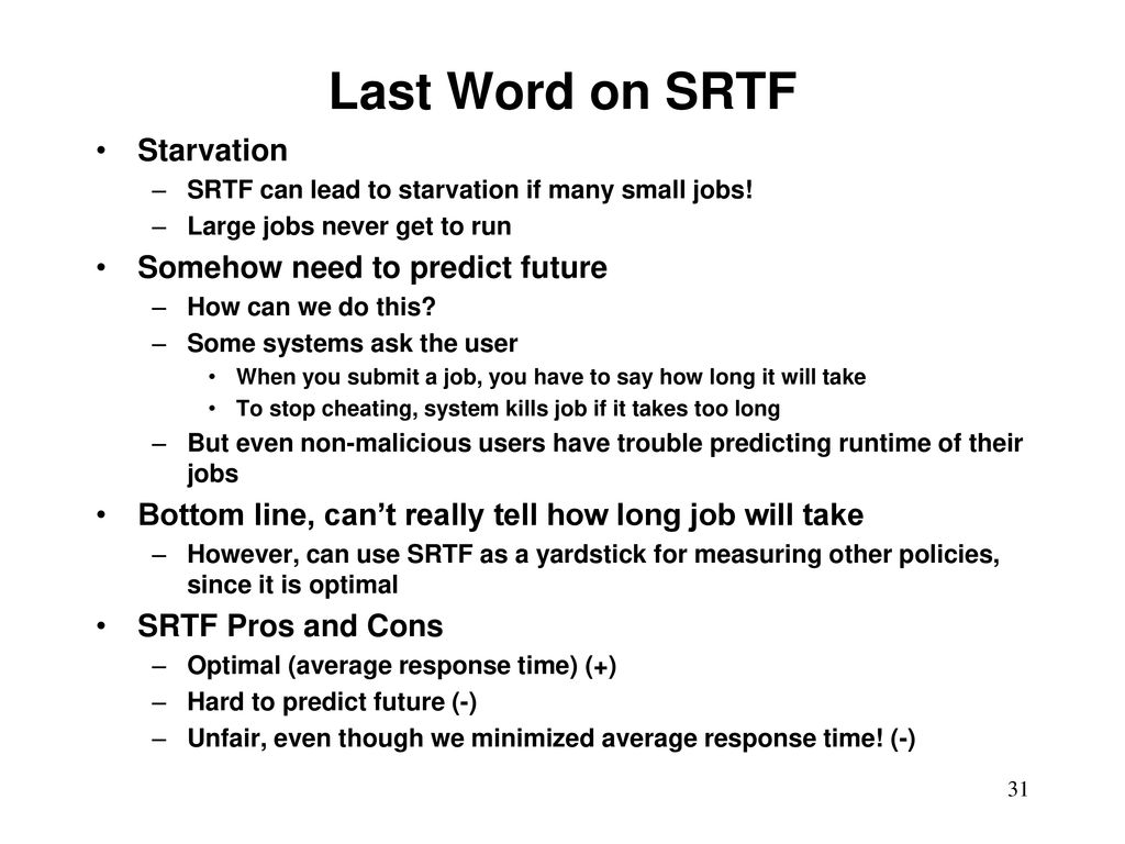 CSCI 380: Operating Systems Process Scheduling Algorithms - ppt download