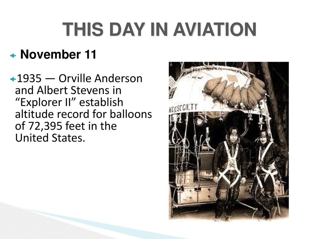 THIS DAY IN AVIATION November 11