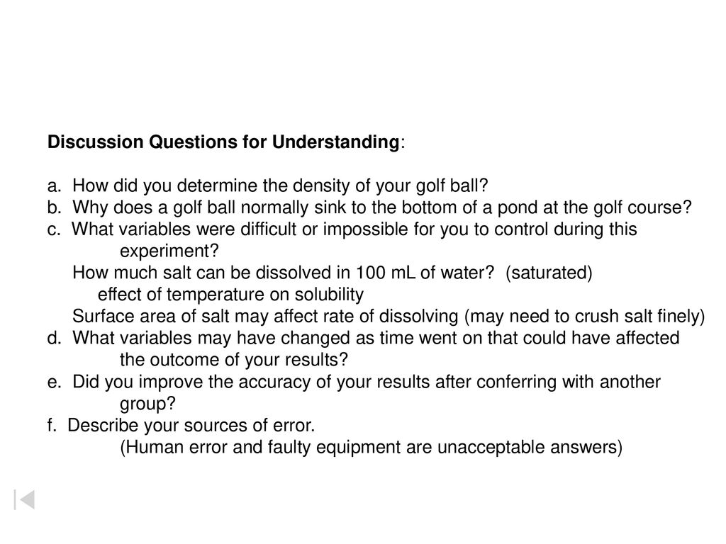 Discussion Questions for Understanding: