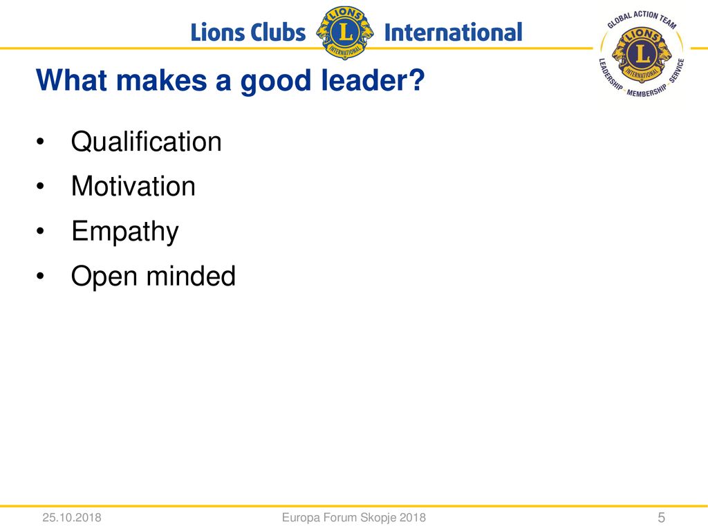 What makes a good leader