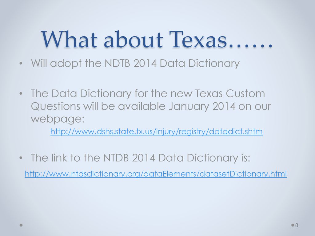Texas EMS/Trauma Registry System ppt download