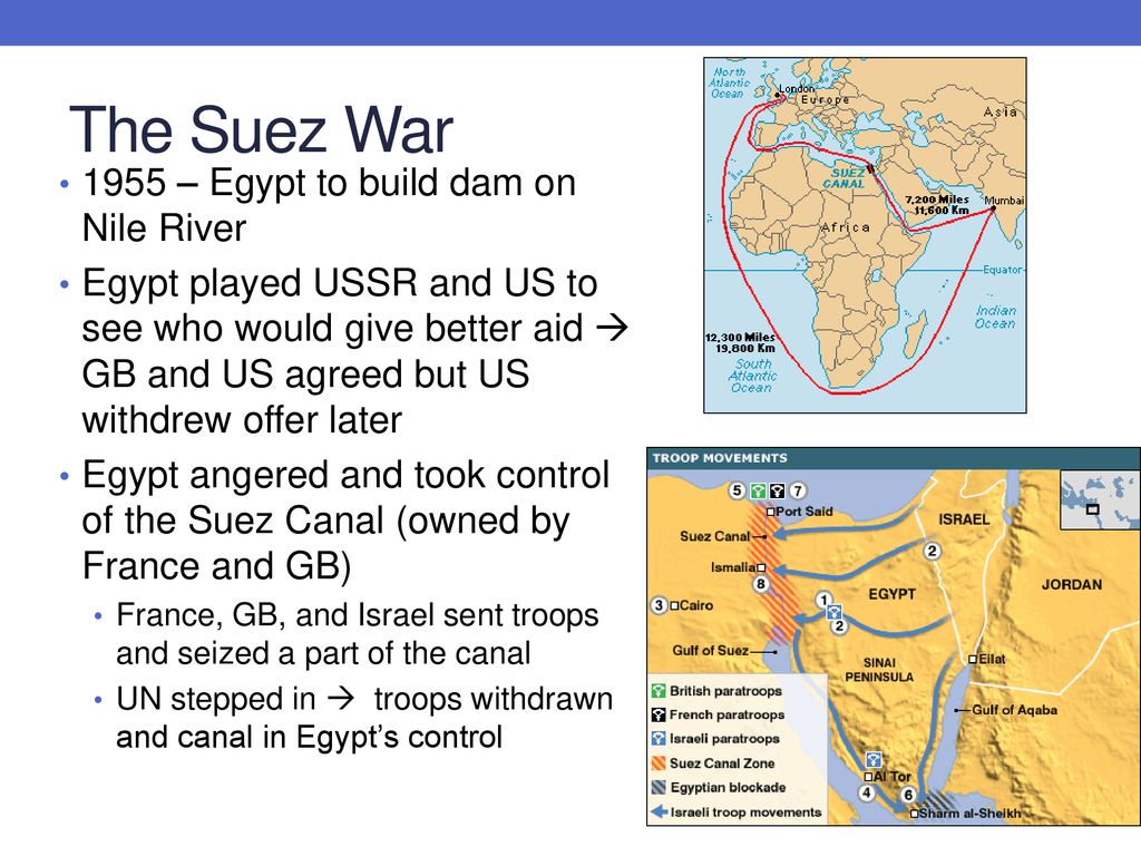 The Suez War 1955 – Egypt to build dam on Nile River