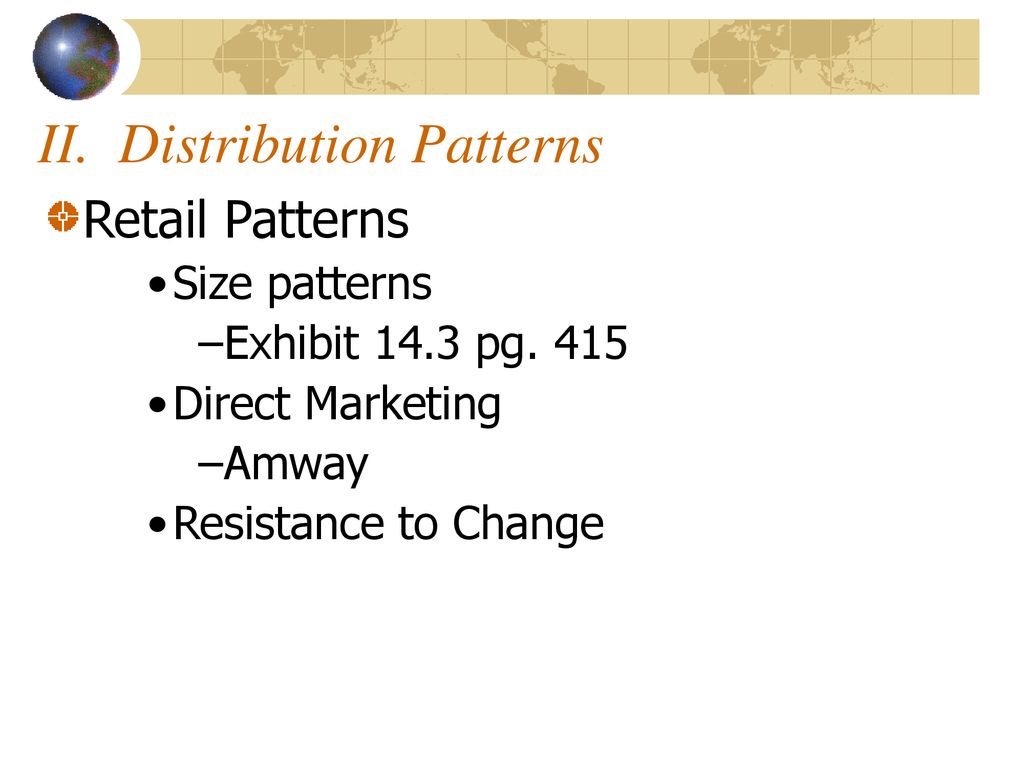 International Marketing Channels ppt download