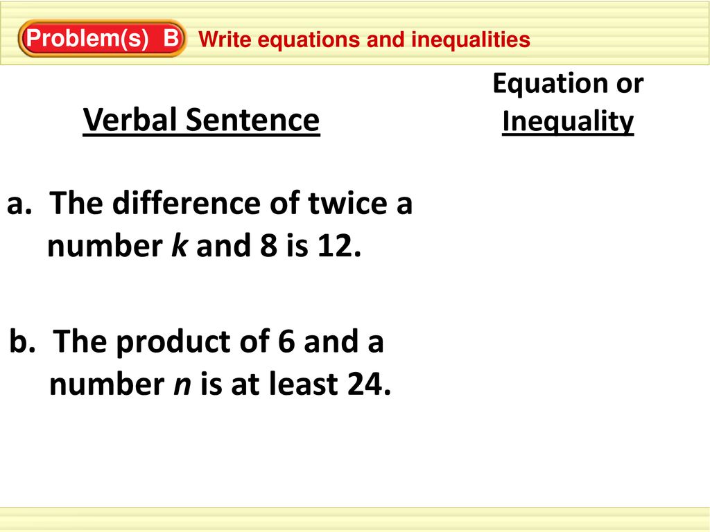 Ms Algebra A Ced 1 Ch 1 4 Write Equations Inequalities Ppt Download