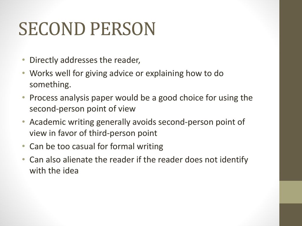 Avoiding First and Second Person - ppt download