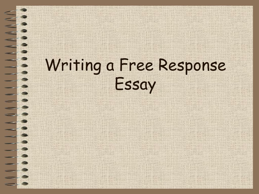 response essay ppt