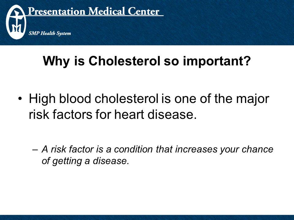 Why is Cholesterol so important