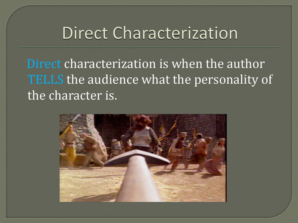 Characterization. - ppt download