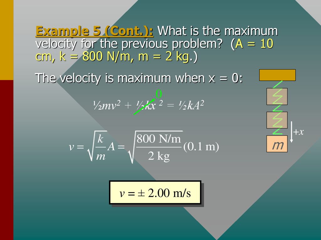 Simple Harmonic Motion Lesson 2 - ppt download