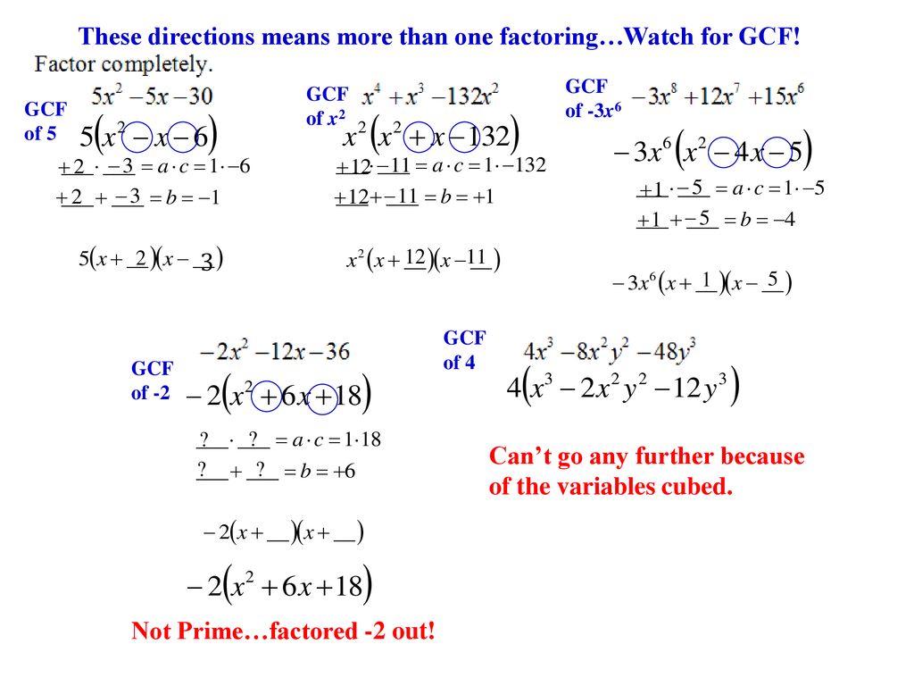 Any Combination Of The Prime Factorization Ppt Download
