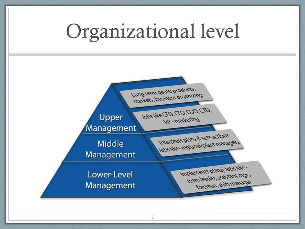 Management function at various organizational level - ppt download