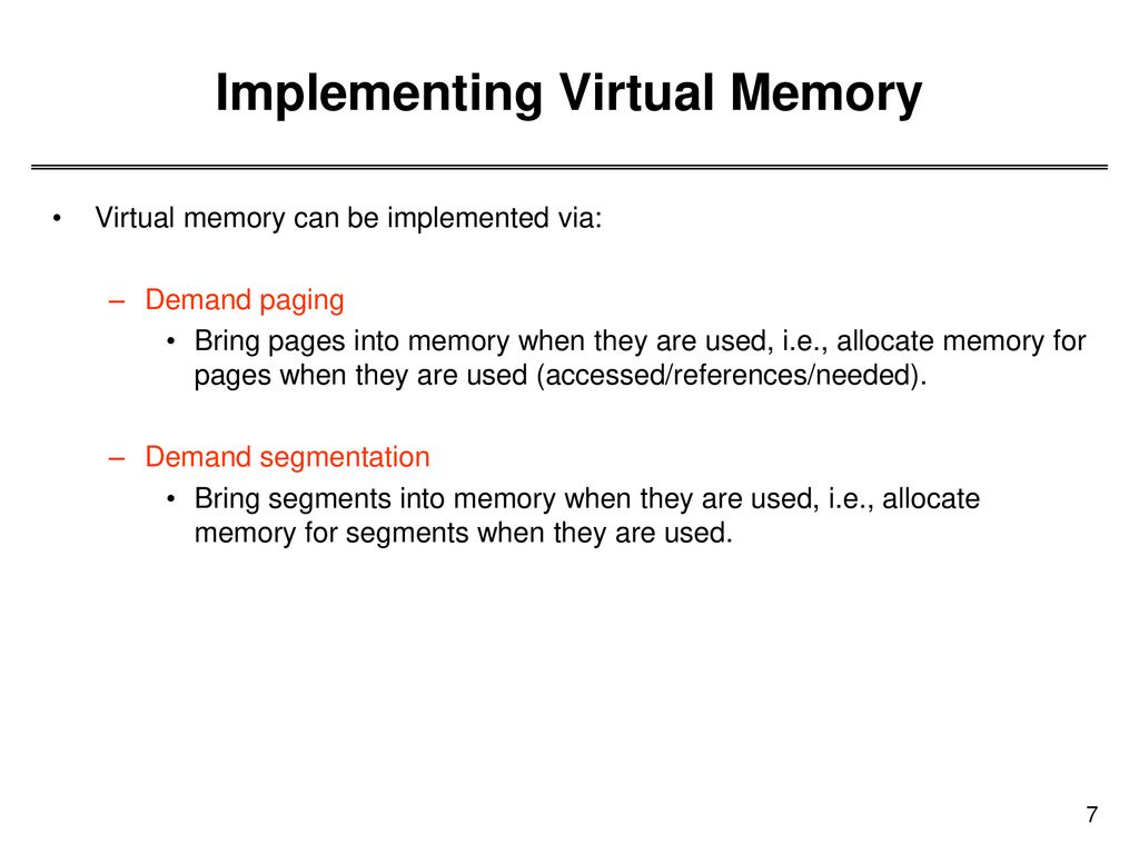 Chapter 9 Virtual Memory - ppt download