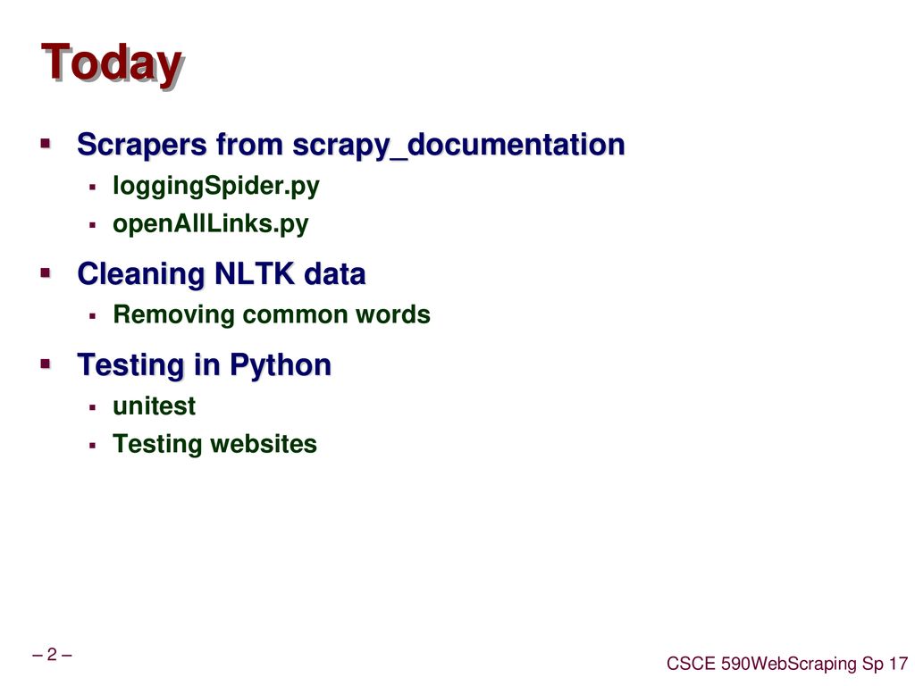 590 Scraping – NER shape features - ppt download