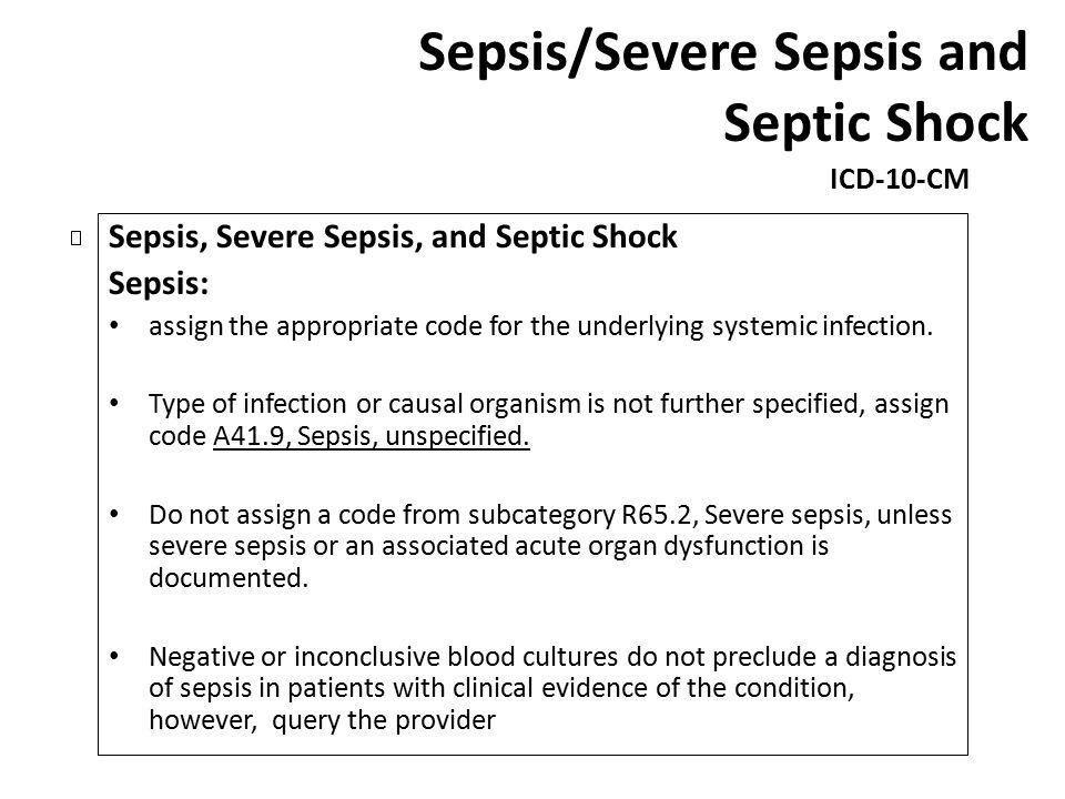 Sepsis/Severe Sepsis and Septic Shock