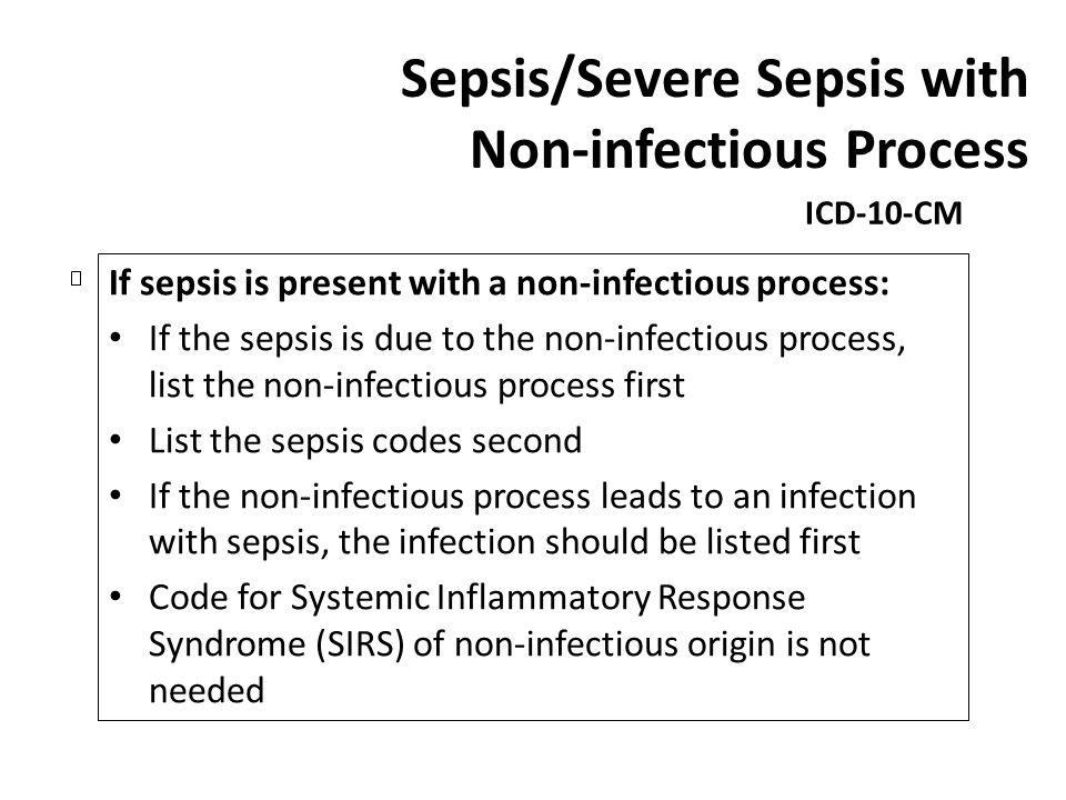 Sepsis/Severe Sepsis with Non-infectious Process