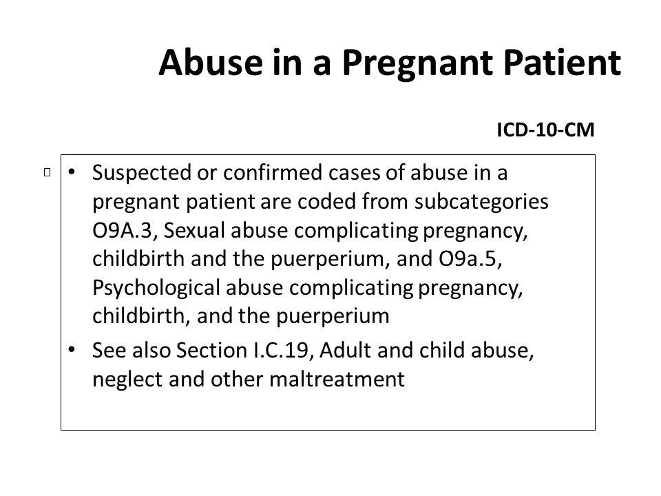 Abuse in a Pregnant Patient