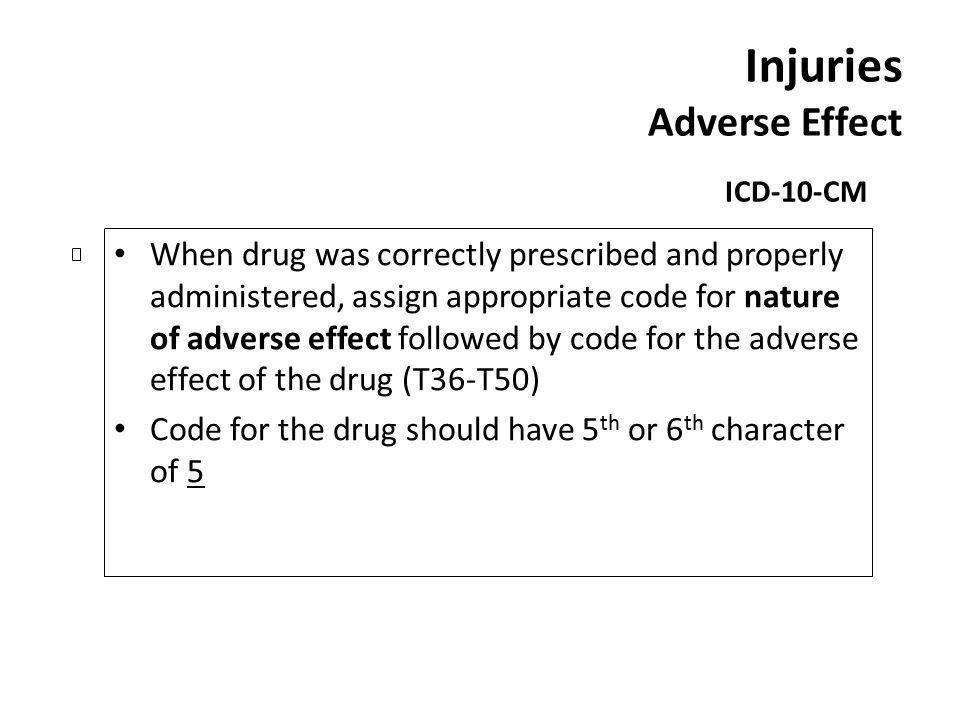Injuries Adverse Effect