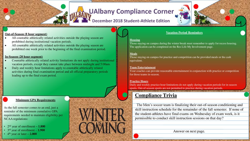UAlbany Compliance Corner ppt download