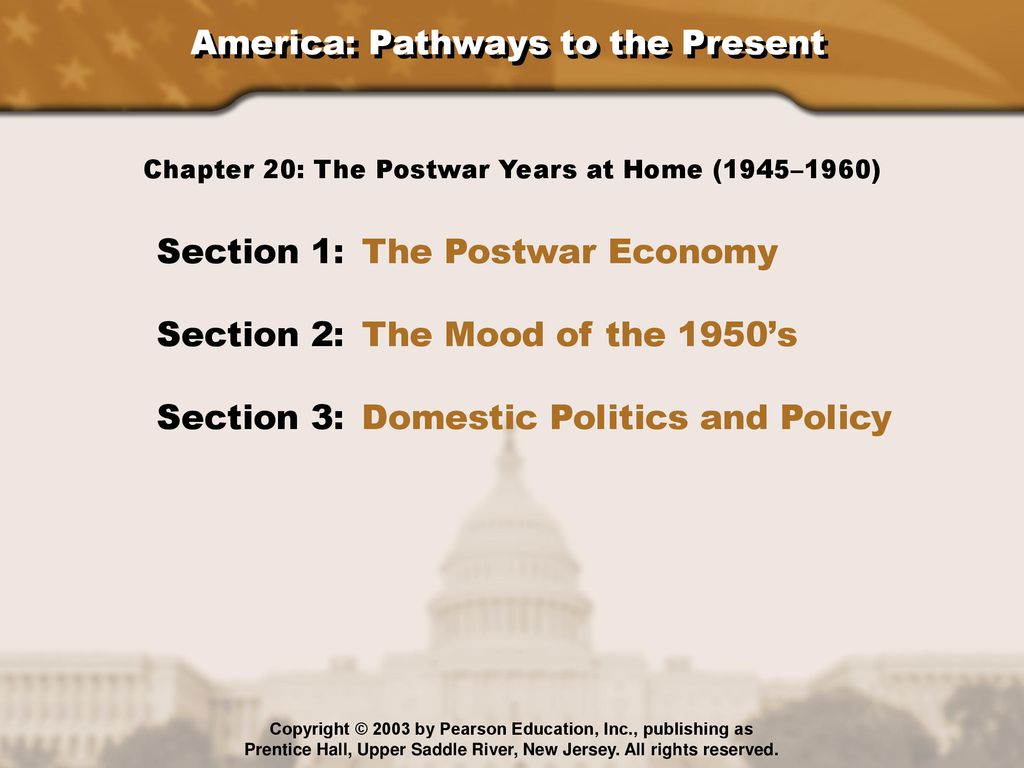 The Postwar Years at Home (1945–1960) - ppt download